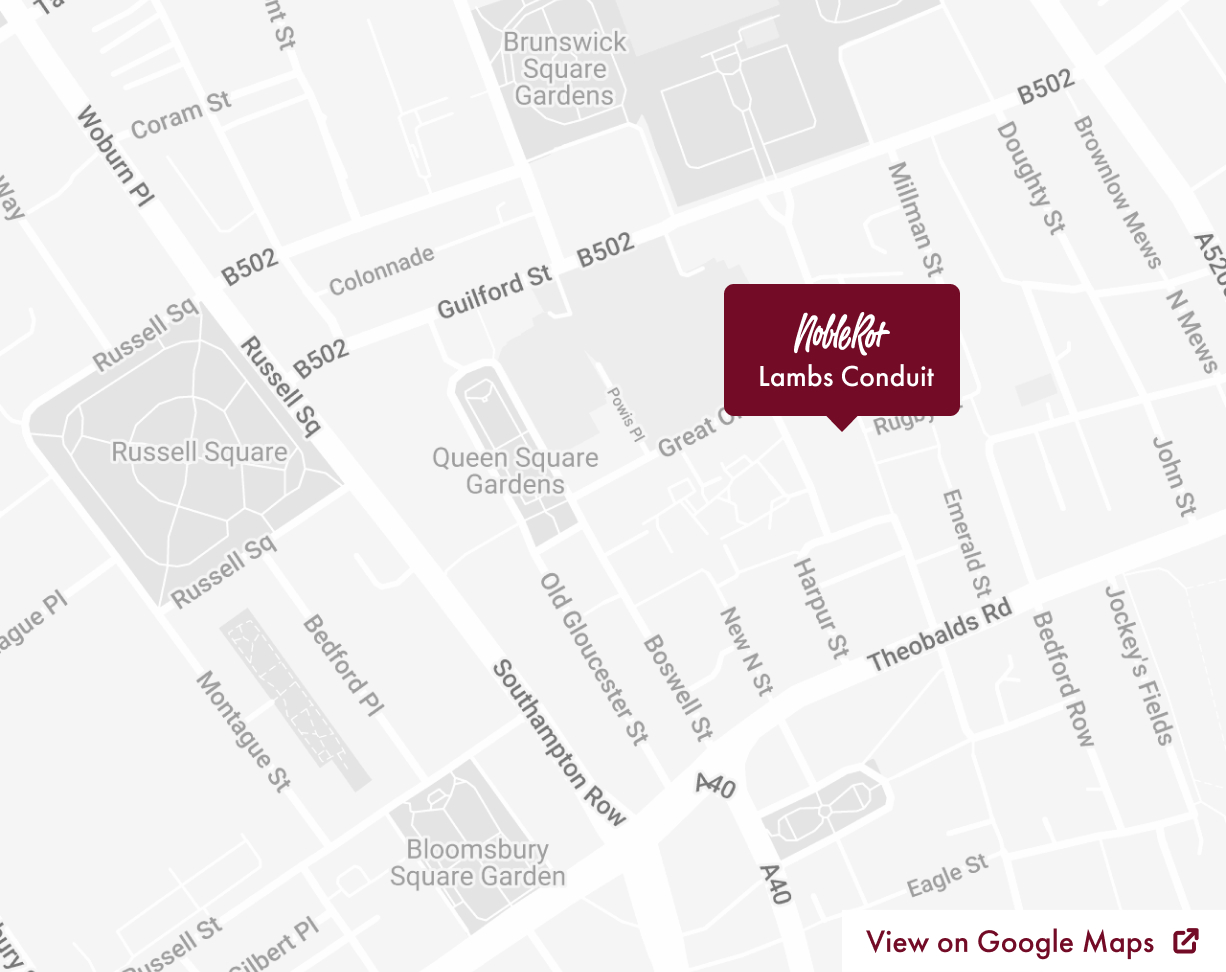 Map of Noble Rot Lambs Conduit